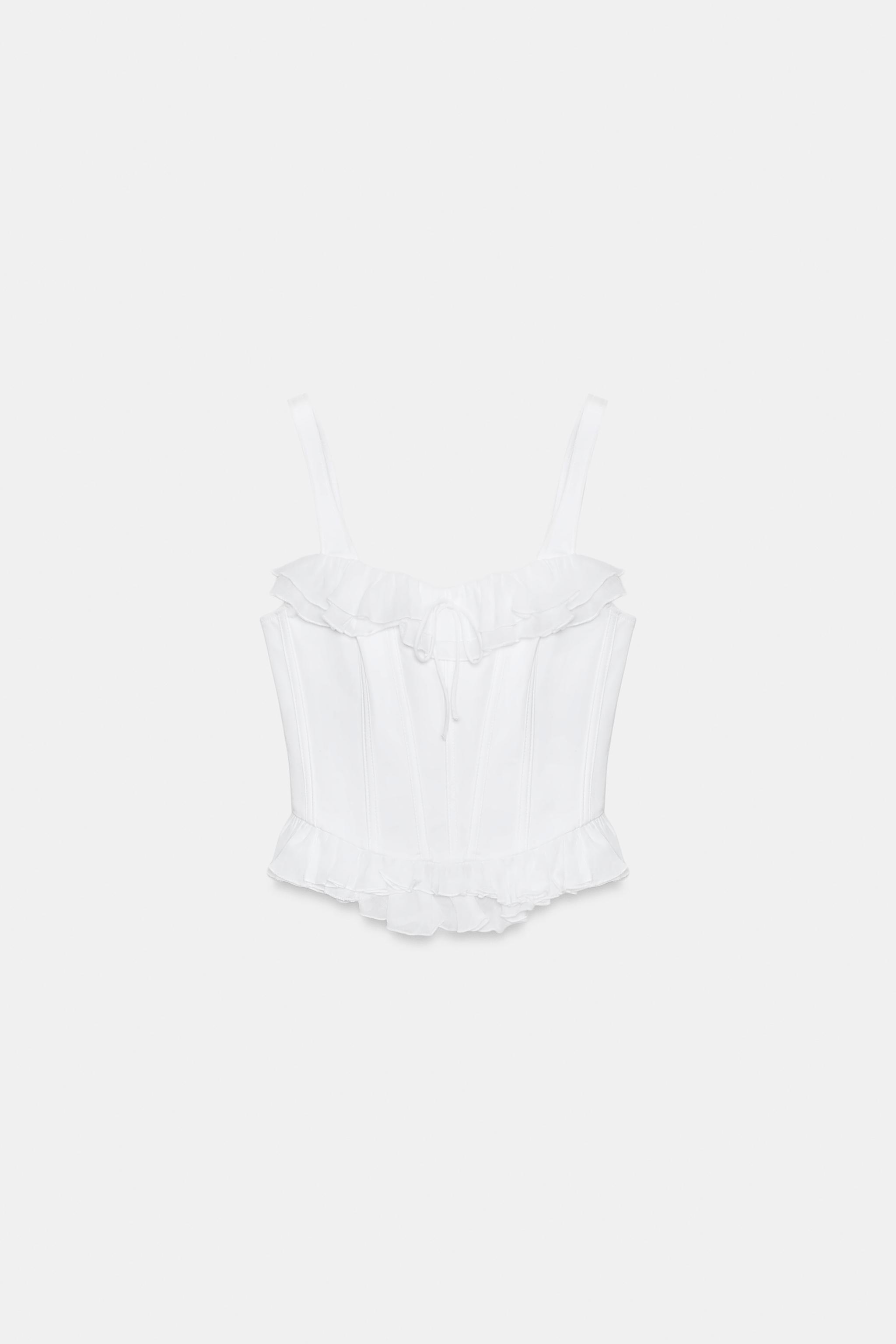 RUFFLED CORSET TOP